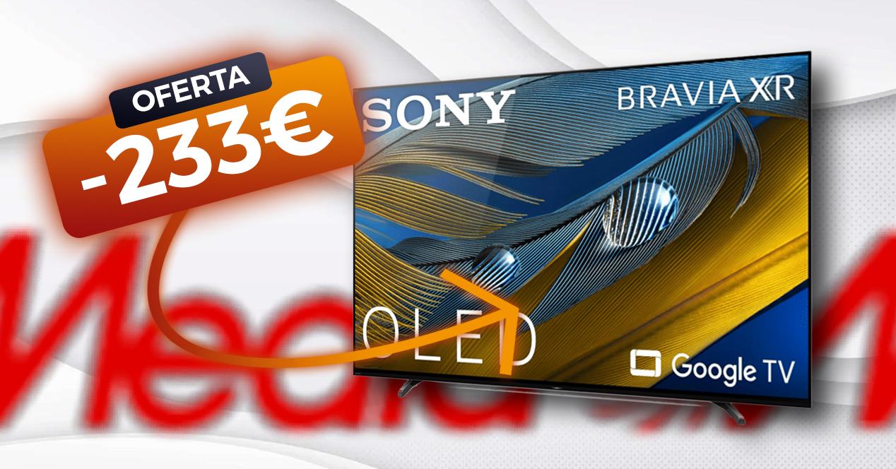 TV OLED 55" - Sony 55A80J, Bravia XR OLED