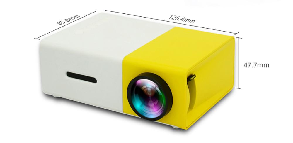 Mini proyector Lejiada YG300 Pro medidas