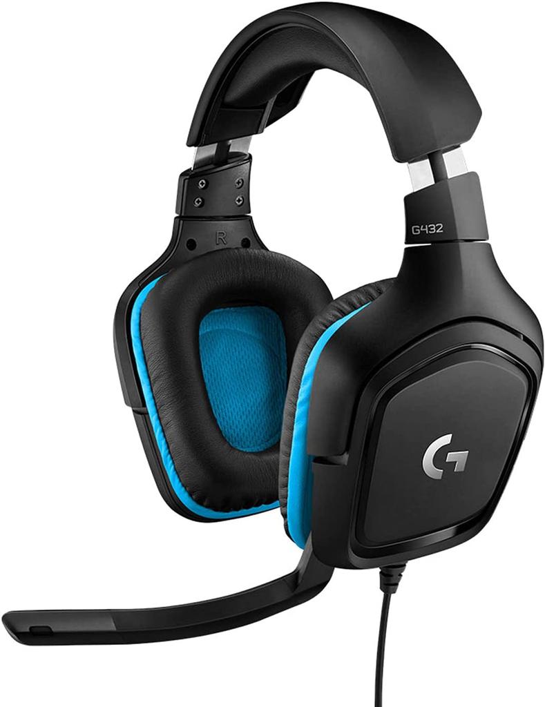 Logitech G432 - Auriculares gaming con cable, Sonido 7.1, Surround