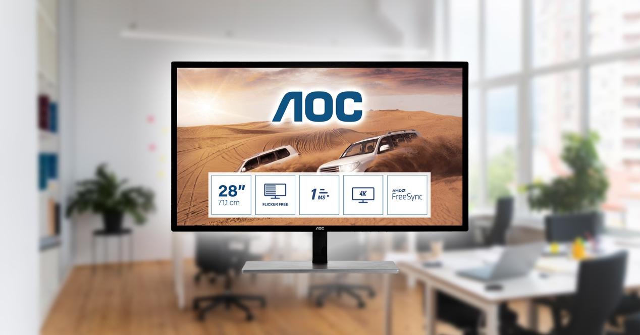 AOC U2879VF - Monitor AOC de 28", 60 Hz y Ultra HD