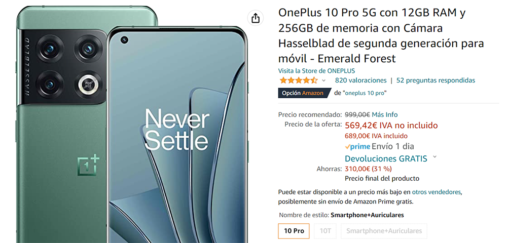 OnePlus 10 Pro oferta