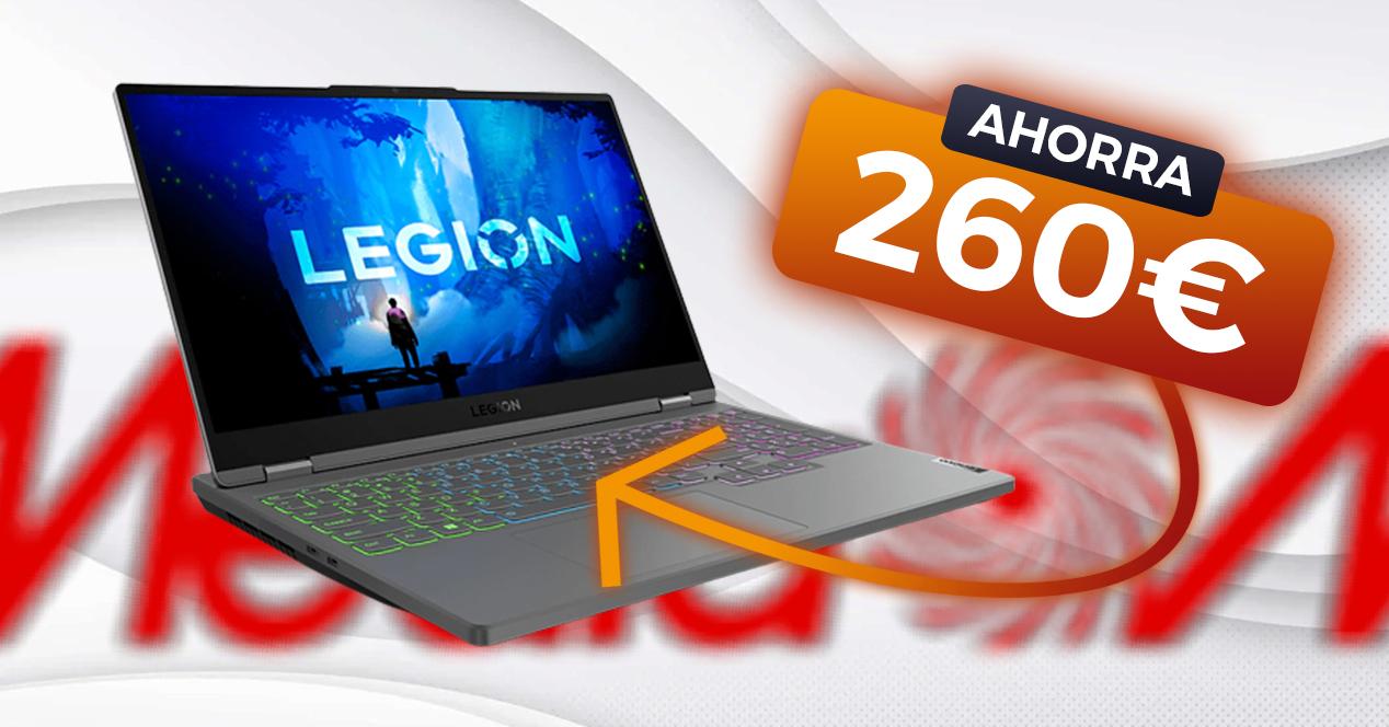 Lenovo Legion 5 15IAH7H - Portátil gaming de 15,6" con i7-12700H, 16/512 GB SSD, GeForce RTX 3060 y Windows 11 Home