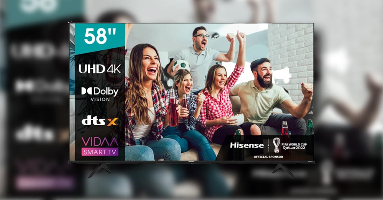 Hisense 58A6BG - Smart TV de 58" con 4K UltraHD en oferta