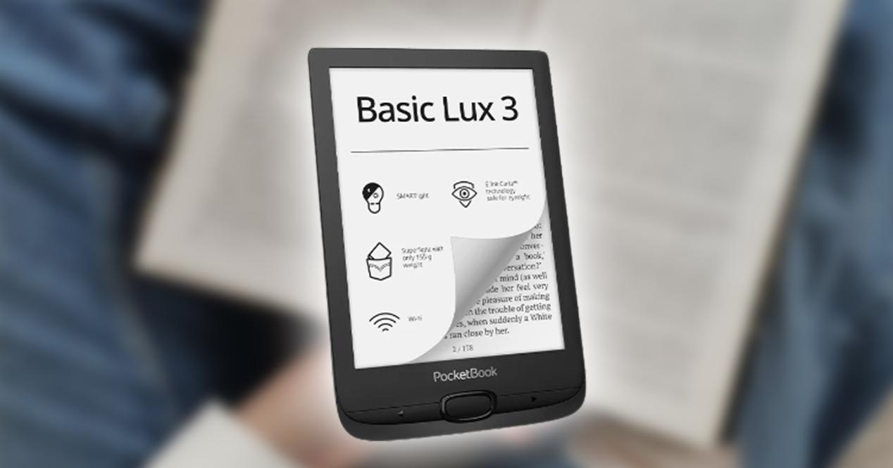 PocketBook Basic Lux 3 - eBook reader de 6" con 8 GB y 1.300 mAh