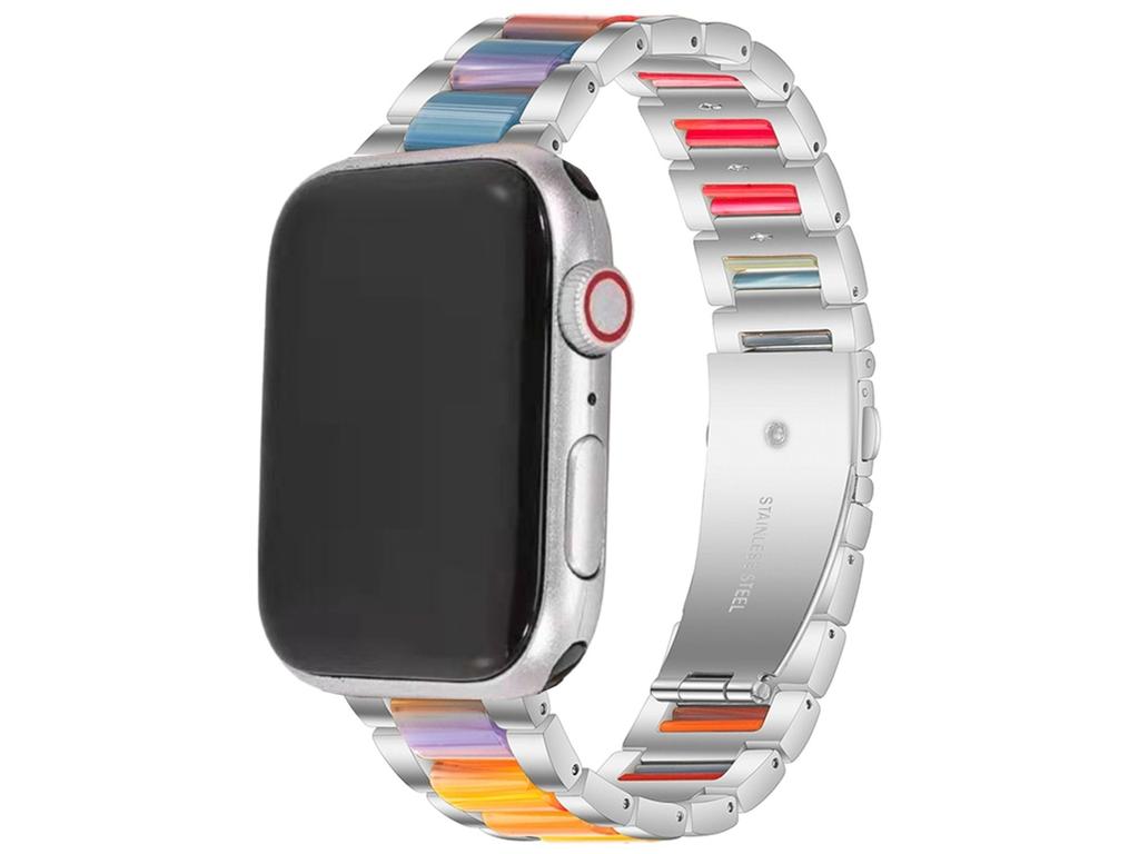 ANTIIMPACTO! Opala - Correa de Acero compatible con Apple Watch Series 8 (41 mm)