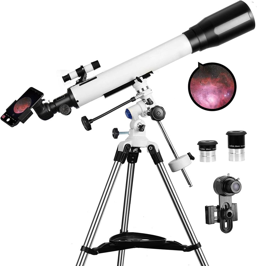 SOLOMARK - Telescopio Refractor de astronomía Profesional para niños y Principiantes