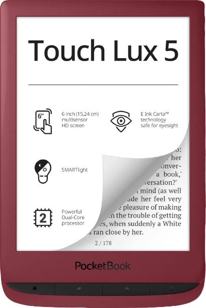 PocketBook Touch Lux 5 - eBook reader de 6" con 8 GB de memoria