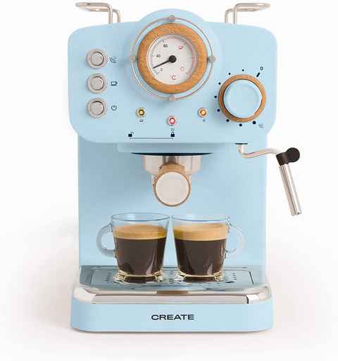 La cafetera retro espresso color azul top ventas en Lidl