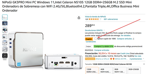 No es broma: por menos de 190 € llévate un mini PC con 12 GB de RAM y  Windows 11