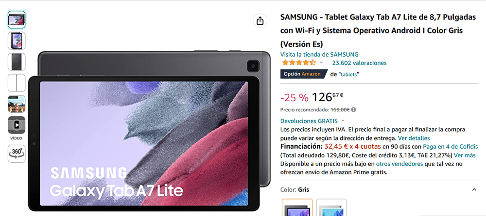 Samsung Galaxy Tab A7 Lite