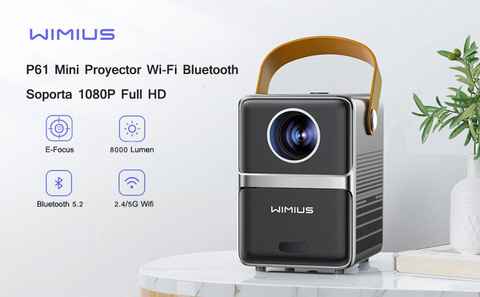 Proyector Con Wifi Y Bluetooth 4k 1080p, Pantalla Grande De 8000 Lúmenes Y  Pantalla Máxima De 300 Pulgadas, Proyector Para Exteriores - Proyectores -  AliExpress