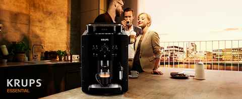 Krups Roma EA8105 - Cafetera superautomática 15 bares de presión, 3 niveles  intensidad café, cantidad ajustable de 20 a 220ml, limpieza y  descalcificación automático, molinillo integrado : : Hogar y cocina