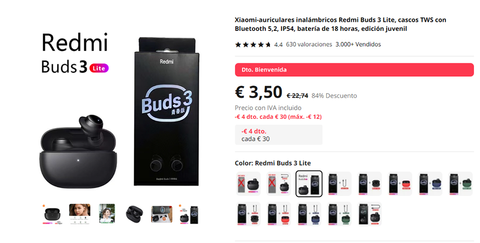 Redmi Buds 4 Lite: así serán los auriculares bluetooth más baratos