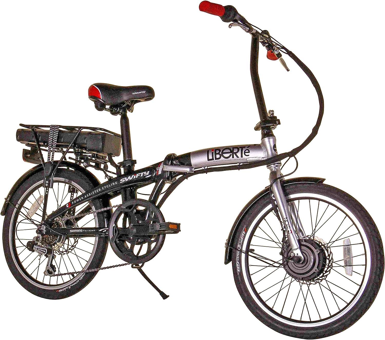 SEHOMY Bicicleta eléctrica plegable para adultos, bicicleta eléctrica de 14  pulgadas para adultos, 15.5 MPH, impermeable de 350 W, bicicleta eléctrica