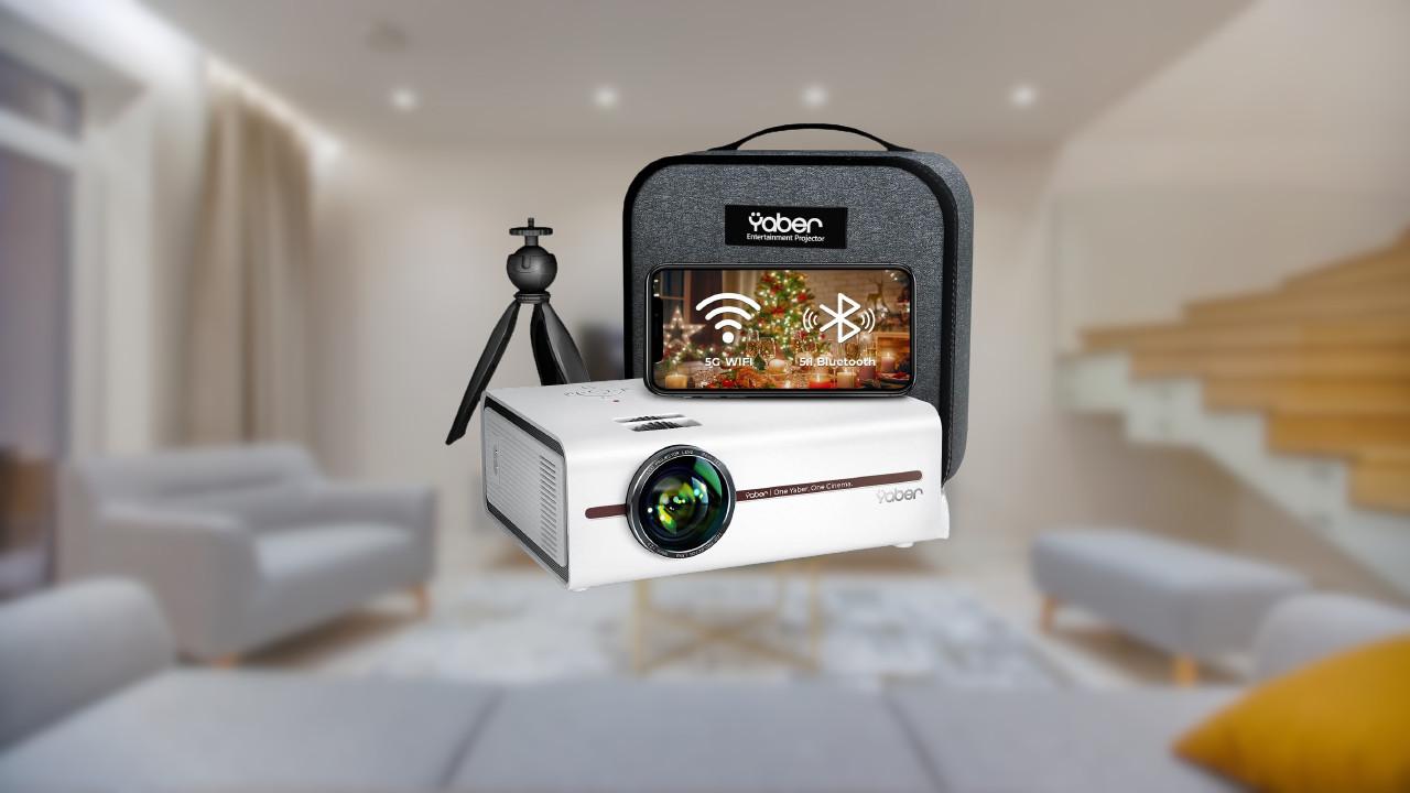 El mini proyector para montar un cine en el salón de tu casa de 200 pulgadas