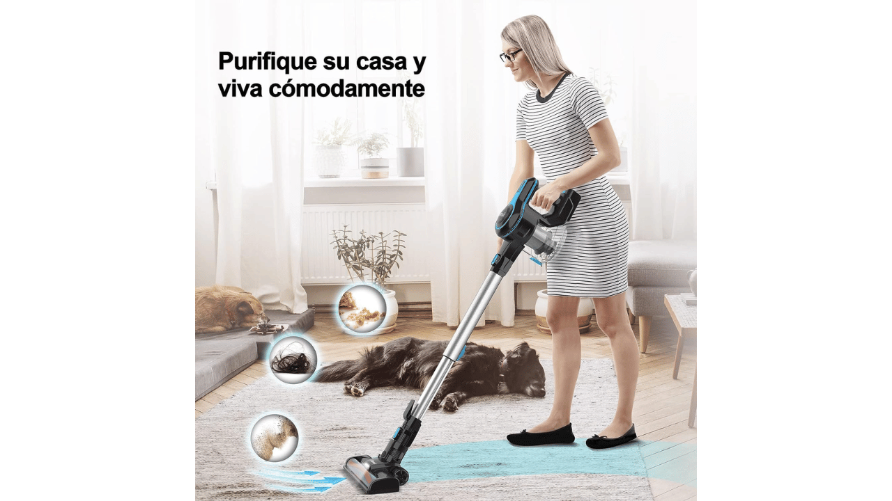 Limpia tu hogar cómodamente con esta aspiradora Philips