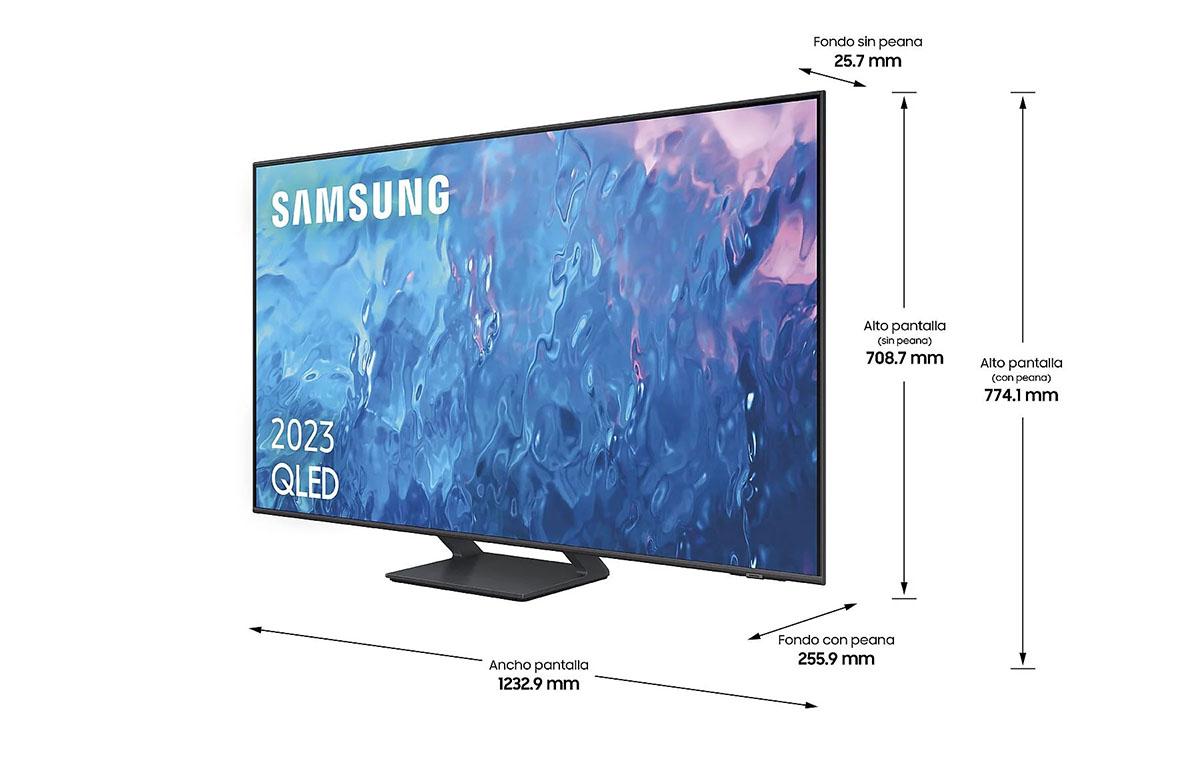 Samsung TQ55Q70CATXXC televisor medidas
