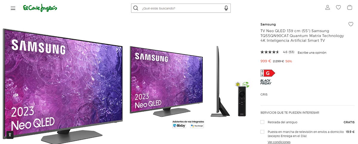 Samsung televisor oferta