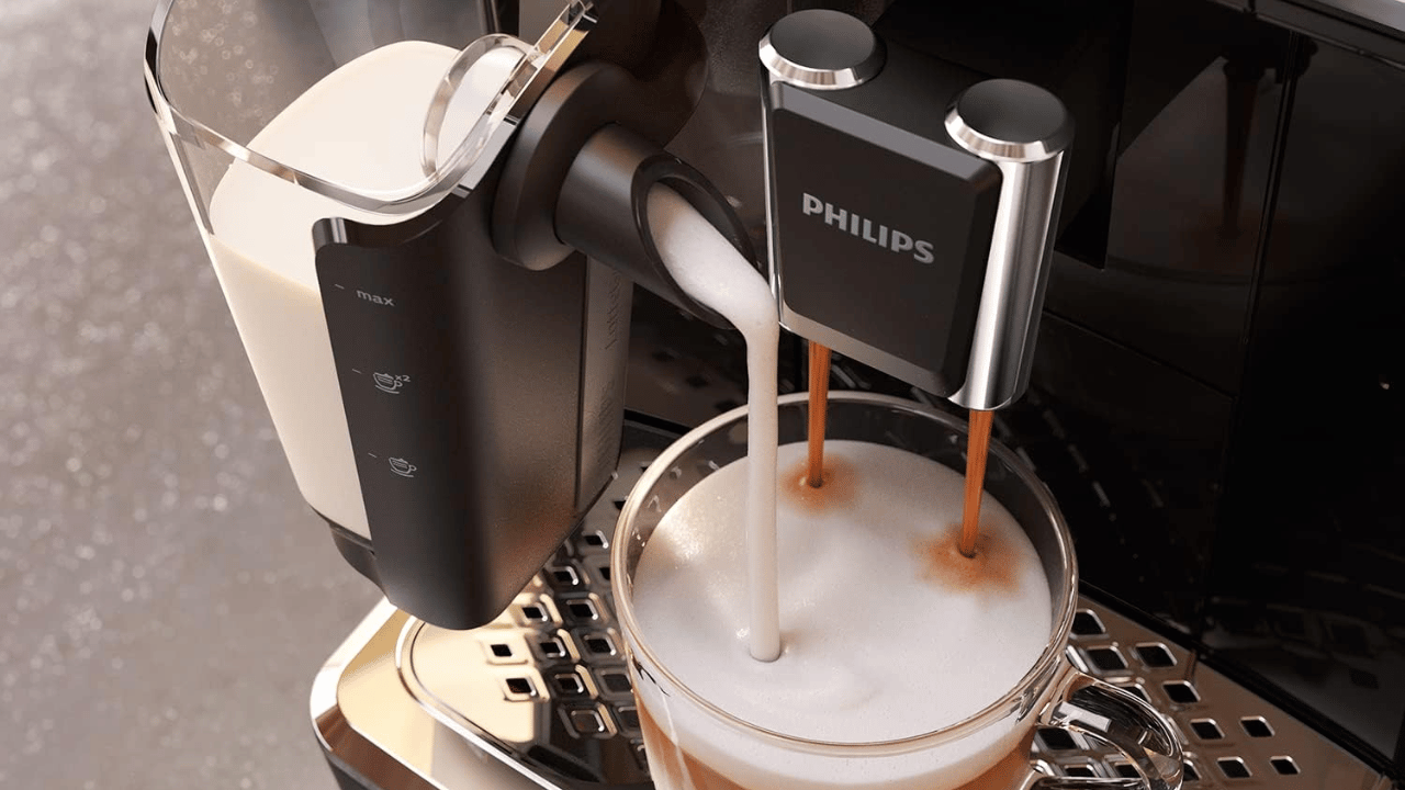 Serie 2200 Espumador de leche clásico Cafetera Espresso superautomática, 2  bebidas​ EP2224/10