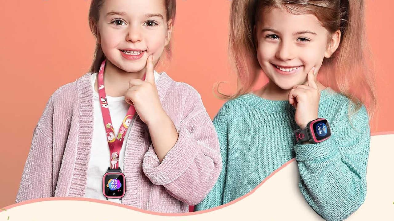 PTHTECHUS Reloj Inteligente Niño, Smartwatch para Niña y Niño