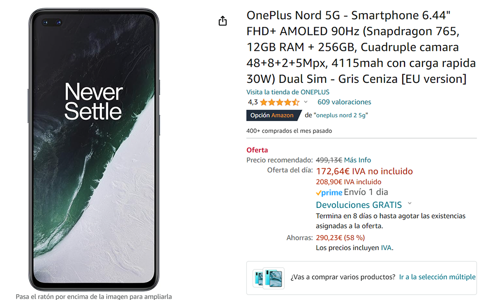 OnePlus Nord 5G oferta