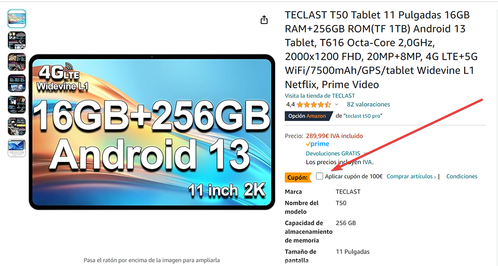 Tablet TECLAST T50