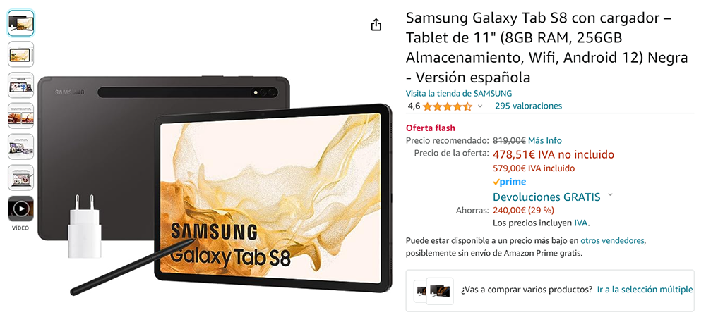Tablet Samsung oferta