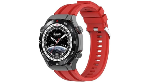 2 correas Huawei Watch Fit en Rojo y gris claro + 3 micas