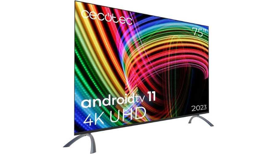 Cecotec Televisor LED 75 Smart TV A3 Series ALU30075