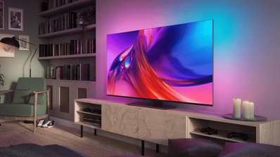 philips smart tv en un salón