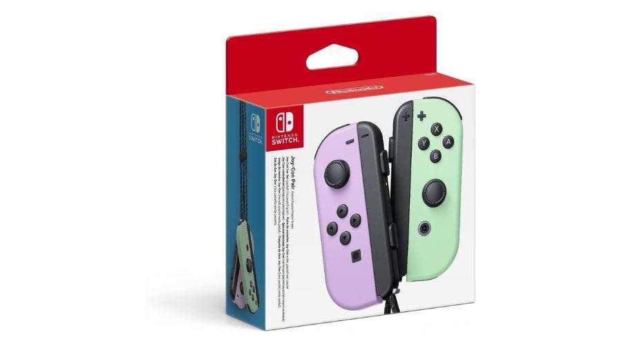 mandos Nintendo Switch morado y verde