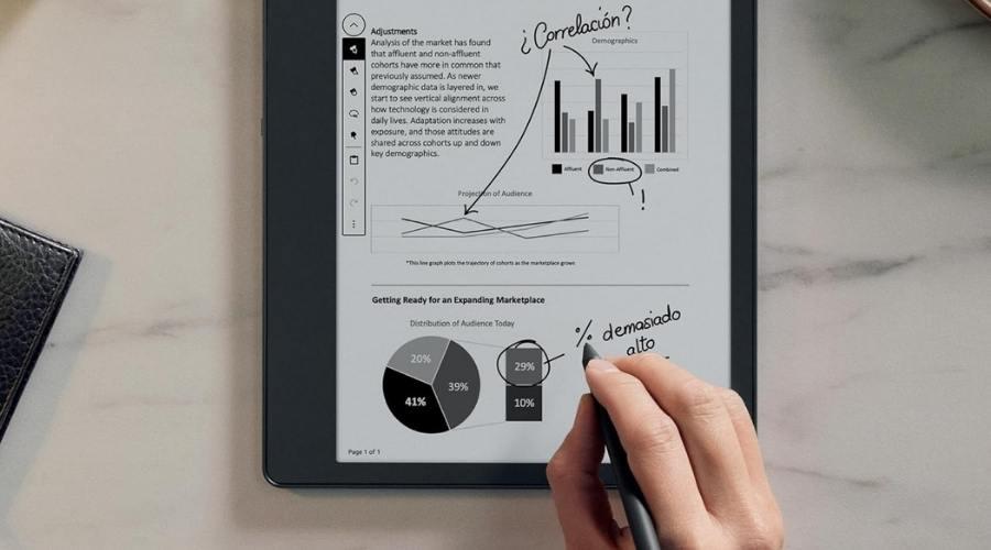 Kindle Scribe tomar notas con eBook