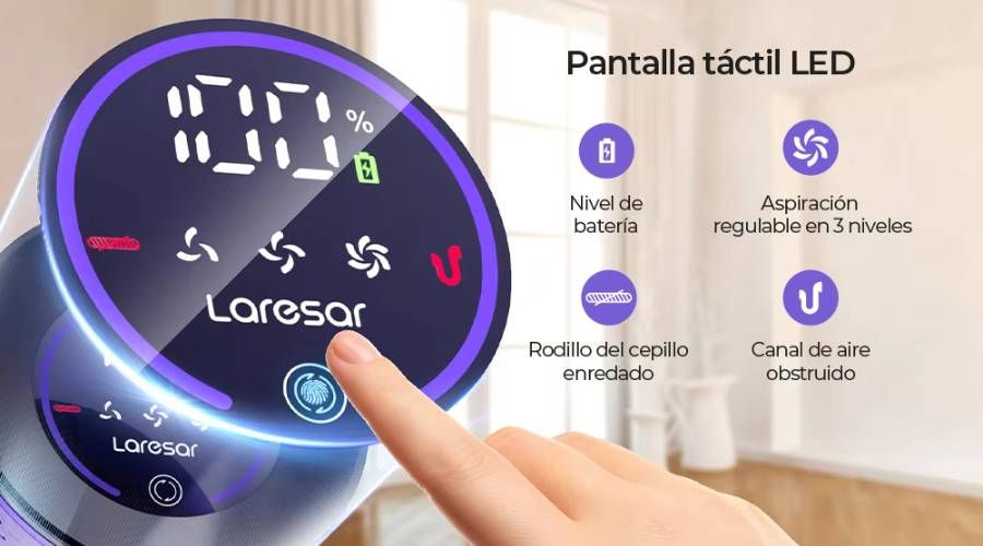pantalla táctil LED aspiradora aliexpress