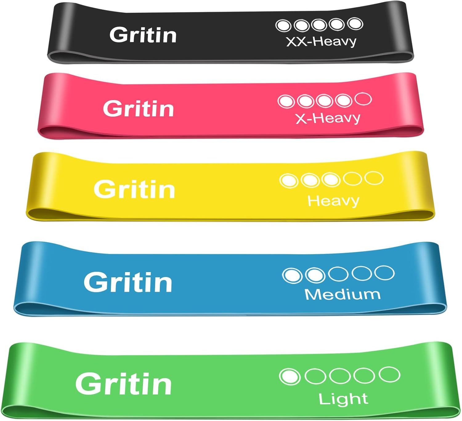 Bandas elásticas de fitness Gritin