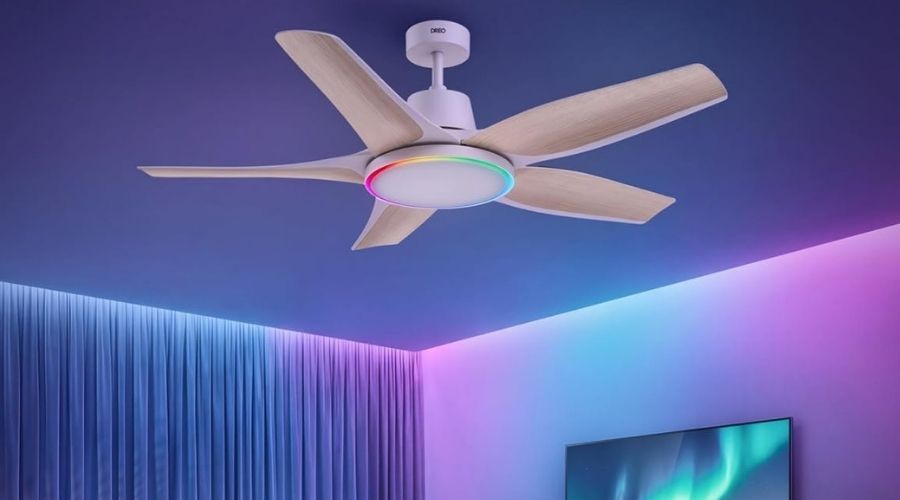 DREO ventilador de techo inteligente diseño