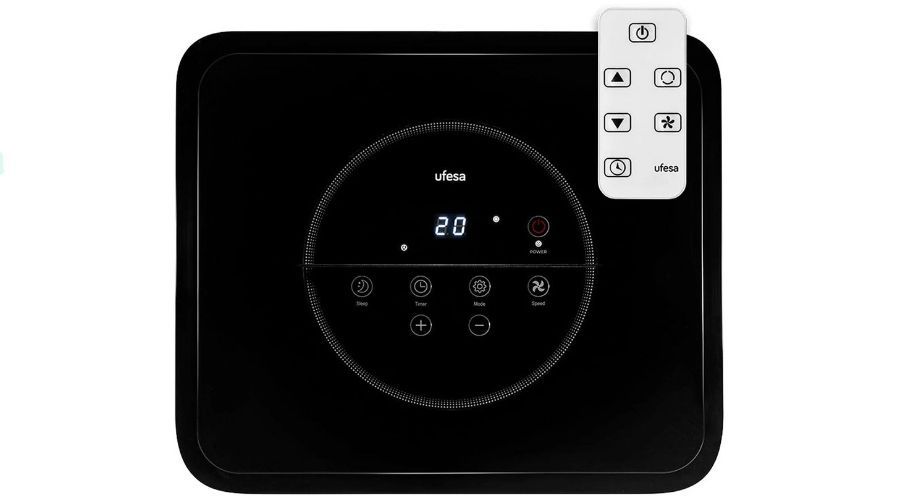 Control del aire acondicionado de UFESA en el panel superior