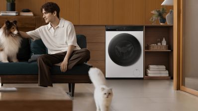Mijia Front Load Washer Dryer Pro 9kg diseño en un salón