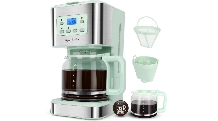 Taylor Swoden Cafetera Goteo 12 Tazas con Filtro Permanente diseño