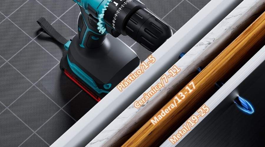 Taladro Percutor a Bateria 21V olubfdh ajuste del par
