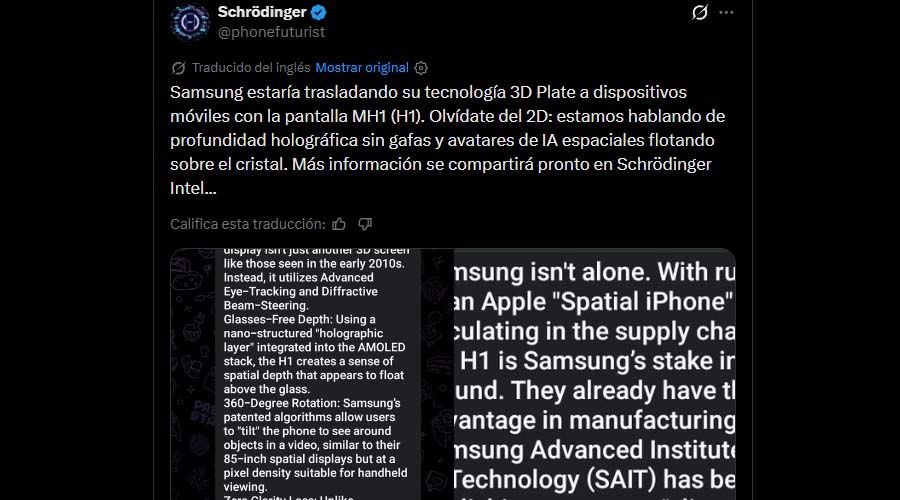 captura x samsung hologramas