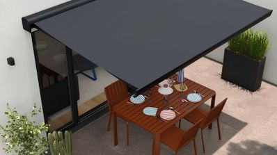 Toldo brazo extensible 3.95x3m para terraza Zefir foto