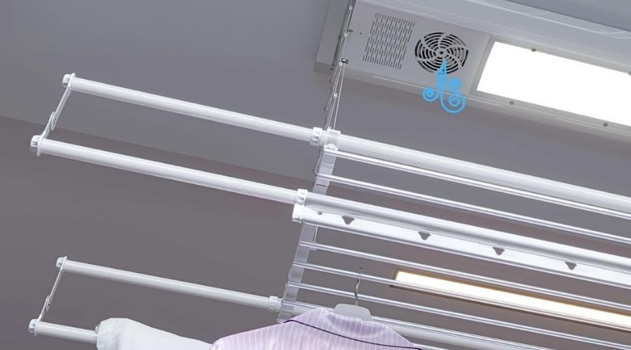 foxydry Air Tendedero Eléctrico de Techo con Control Remoto ventilacion