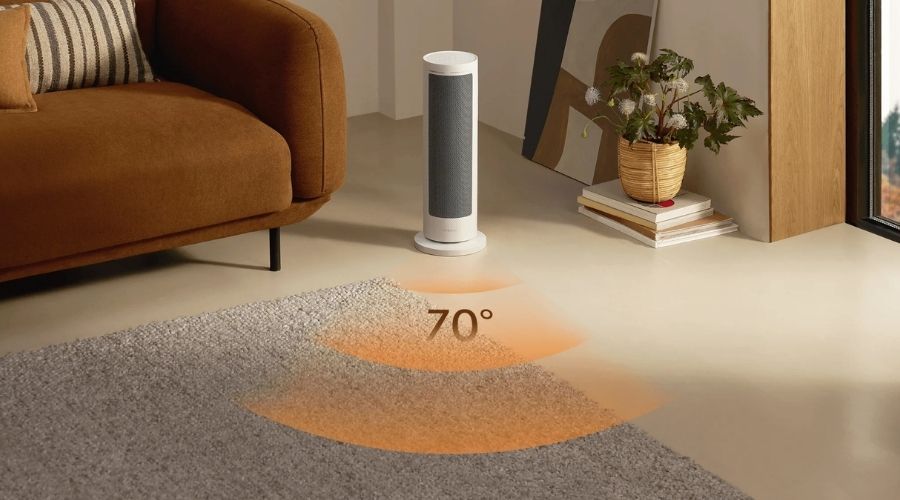 xiaomi-smart-graphene-heater ángulo de oscilación