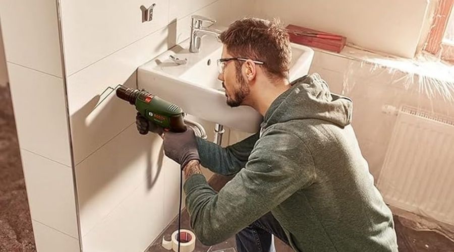 Bosch Taladro con percusión EasyImpact 600 uso baño