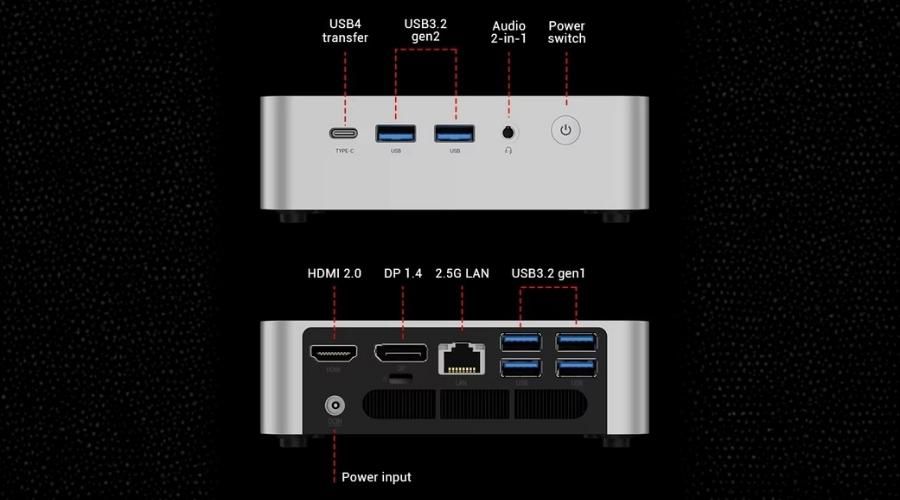 Mini PC Firebat F1 conectividad