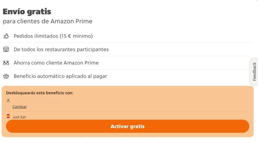 conseguir envíos gratis en just eat