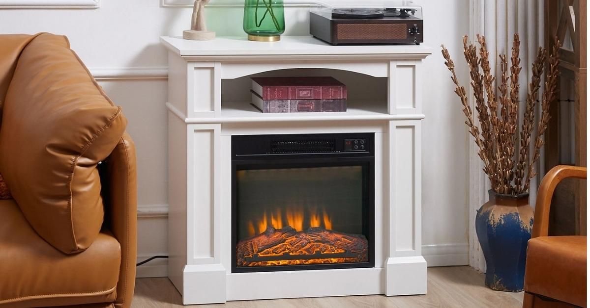 Chimenea Eléctrica Con Calefacción foto salón