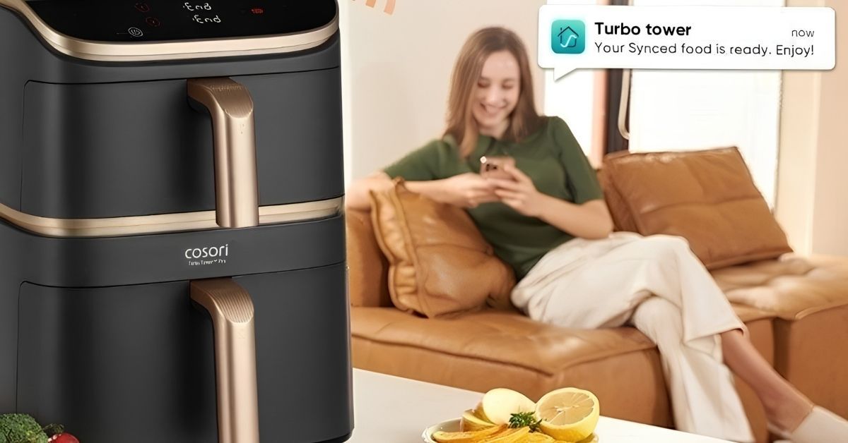 Freidora de aire Cosori Turbo Tower Pro Smart Chef Edition notificaciones
