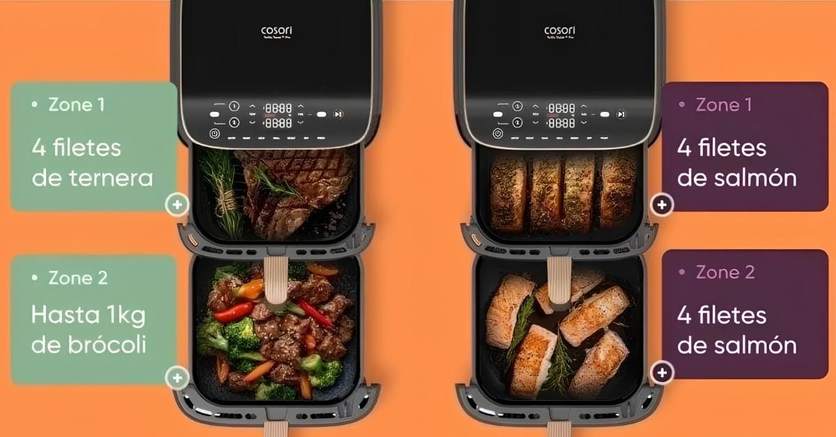 Freidora de aire Cosori Turbo Tower Pro Smart Chef Edition sync y match