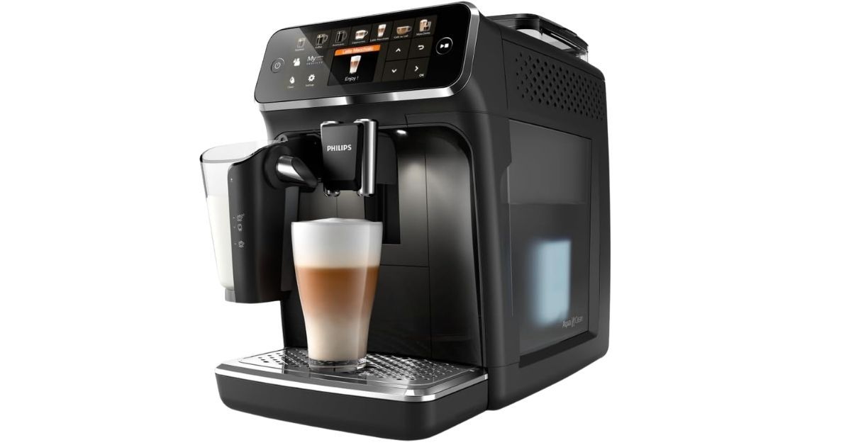 PHILIPS 5400 Cafetera Superautomática LatteGo dimensiones
